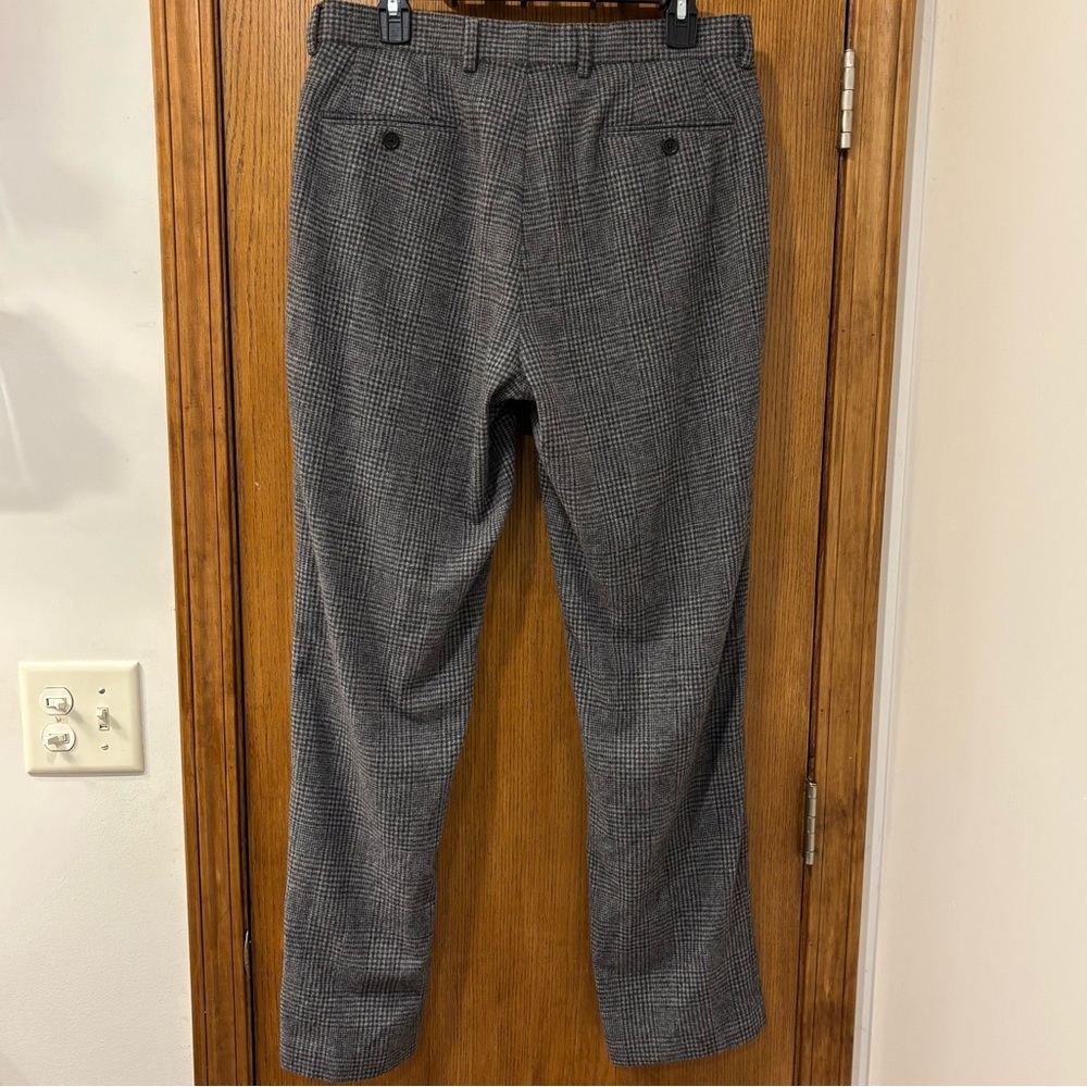 Lauren Ralph Lauren grey checked plaid wool blend trousers, 32x32 - Picture 8 of 8